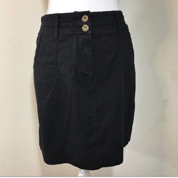 Per Se Black Mini Skirt w Pockets size 4 - Picture 5 of 7